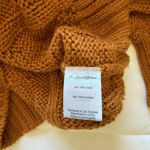 For Love and Lemons Brown Turtleneck - Picture 8 of 8